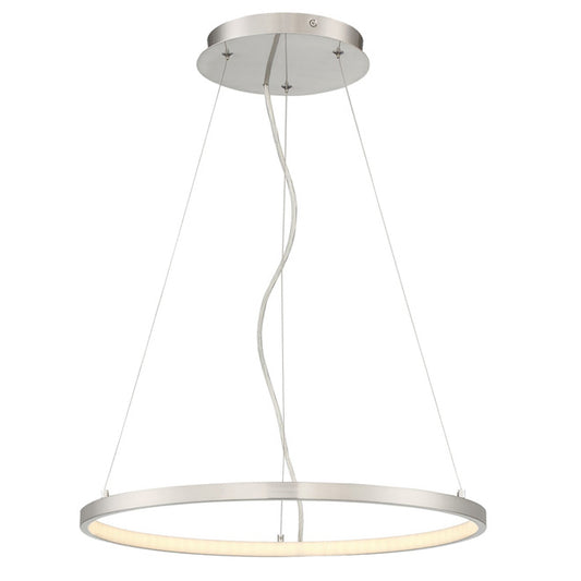 Dimmable LED Pendant Light - Satin Nickel-