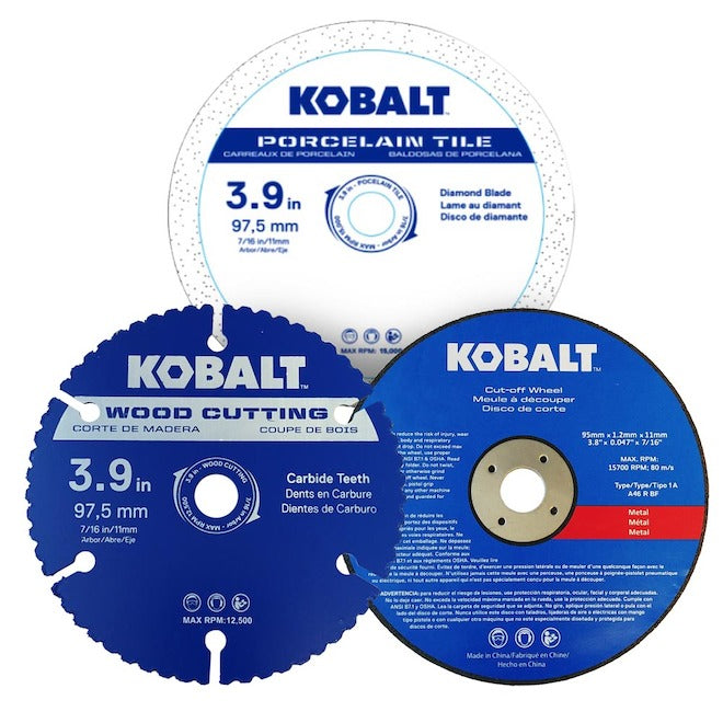 Kobalt 3-Pack 4-in Dry Cut Only Set High-Speed Steel Circular Saw Blade Set - Each