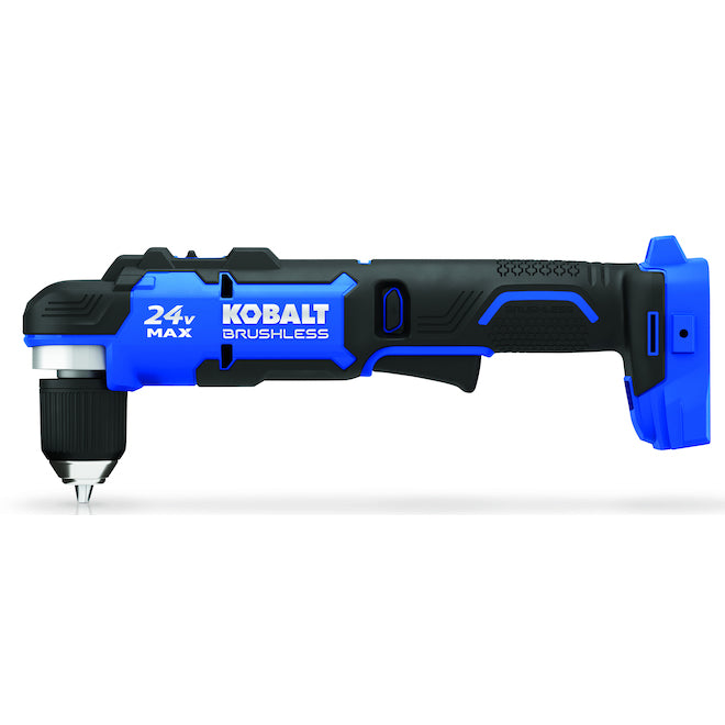 Kobalt Brushless Cordless Right Angle Cordless Drill - 24 V Max - 3/8-in - Bare Tool without Battery - Each