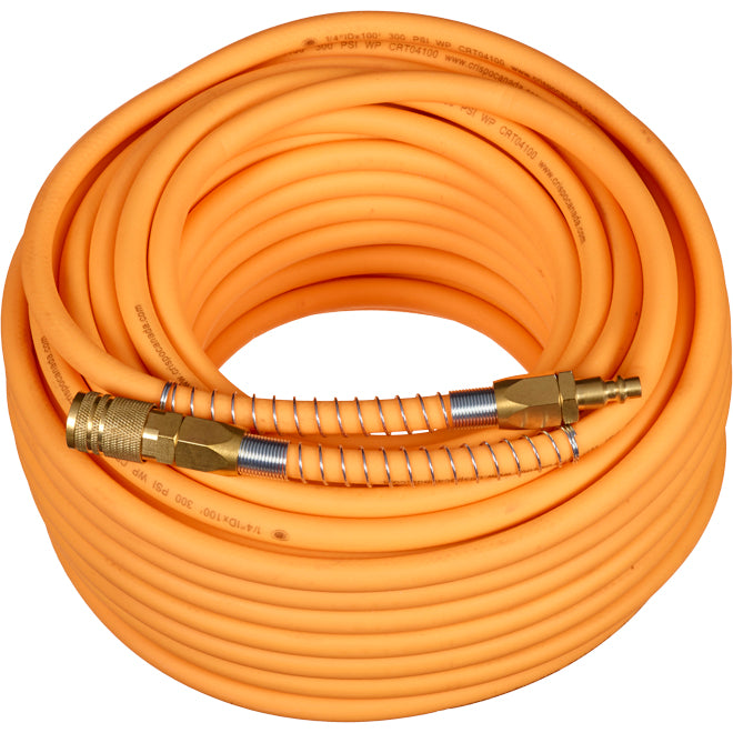 Crisp-Air Polymer Hybrid Air Hose - 1/4-in x 100-ft - Orange - Each