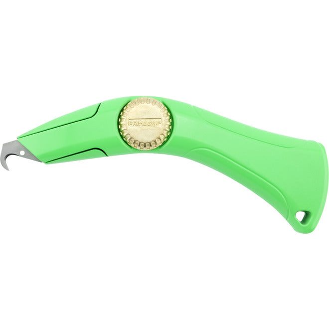 Primegrip Knuckle Saver Roofing Knife - 8-in - Aluminum - Fluorescent Green - Each