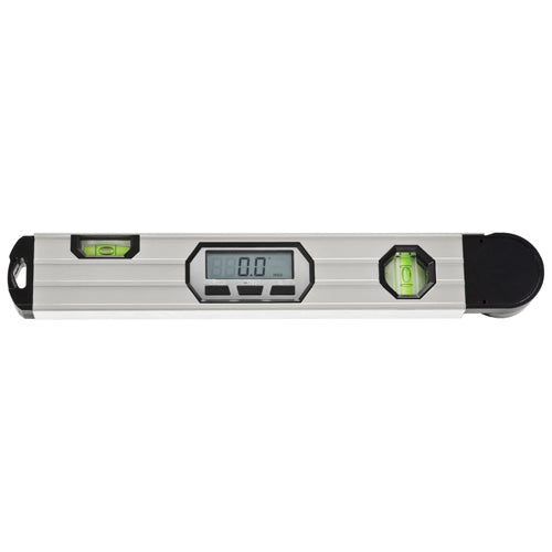 Johnson Digital Angle Level - Aluminum - Black and Silver - 2 Vials - Each