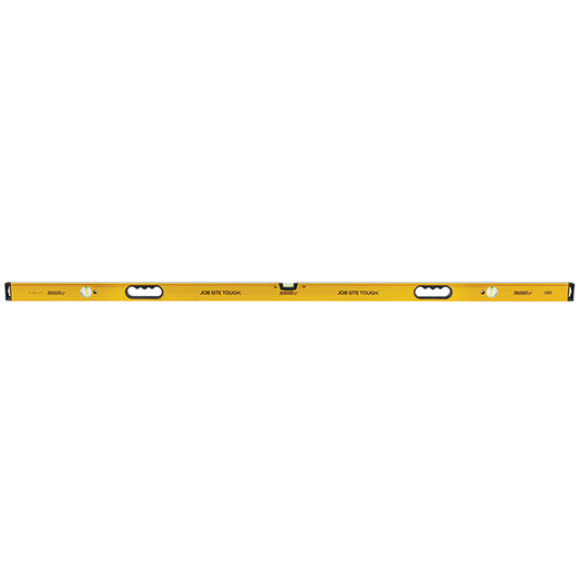 Johnson Heavy-Duty Level with Anti-Slip End Caps - Aluminum - Yellow - 72-in - Each