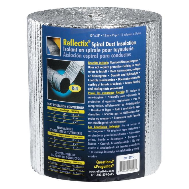 Reflectix R-4 Reflective Duct Insulation (12-in x 25-ft) - Each