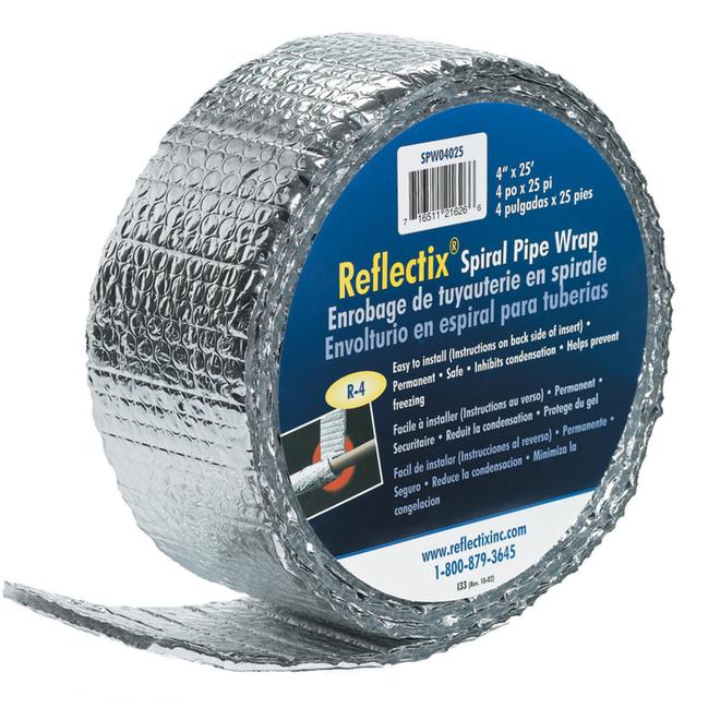 Reflectix R-2 Reflective Spiral Pipe Wrap Insulation (4-in x 25-ft) - Each