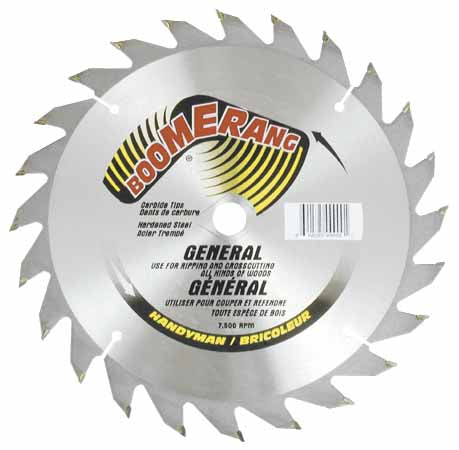 Dyr General Purpose Circular Saw Blade - 7 1/4-in dia - Single Direction - 24 Teeth - Each