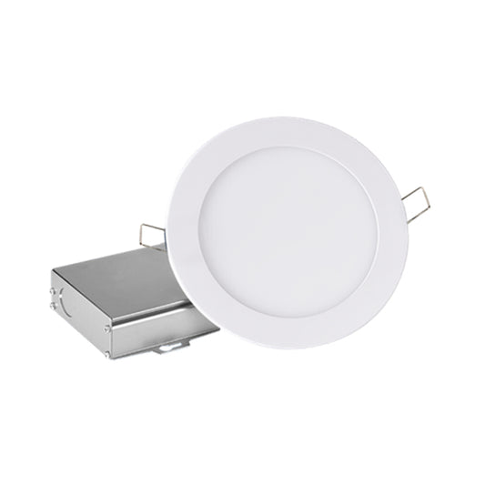 Leadvision Ultra-Slim Recessed LED Light Fixture - Remote Junction Box - Dimmable DEL - 6-in - White-