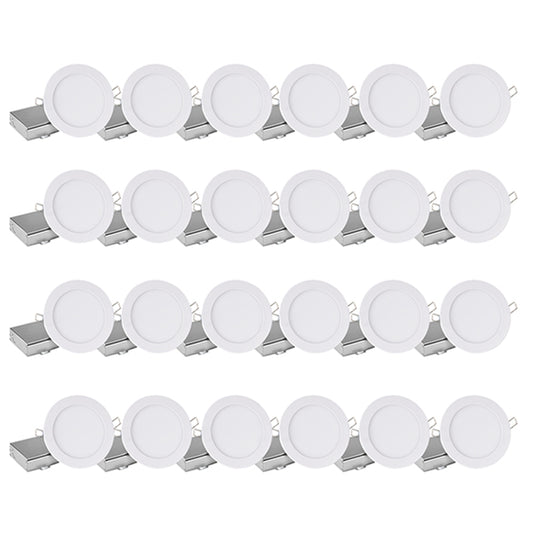 Leadvision Slim White LED Recessed 24-Light Set - Dimmable - 11 W - 4-in-