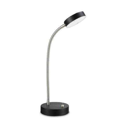 Project Source LED Desk Lamp - 13.25-in - Metal - Black/Brushed Nickel-
