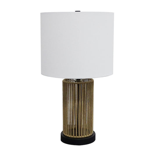 Project Source Table Lamp Modern Natural 60W 20-in-