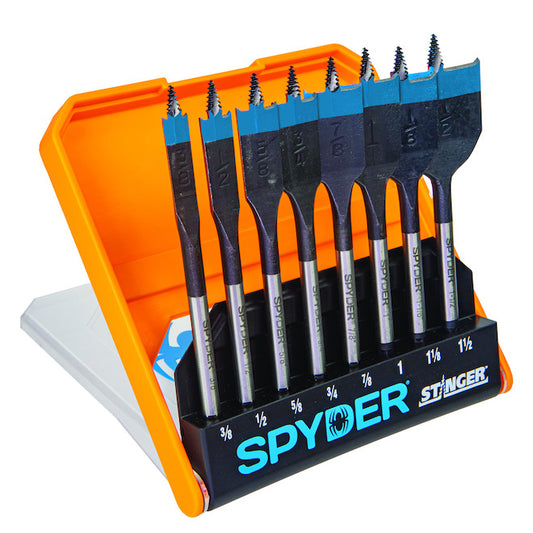 Spydet High-Speed Steel 8-Piece Spade Bit Set - Each