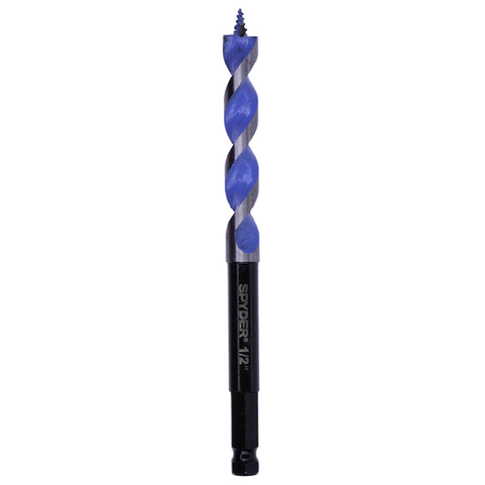 Spyder Stinger Woodboring High-Speed Steel Auger Bit - Single Pack - 1/2 x 6-1/2-in - Each