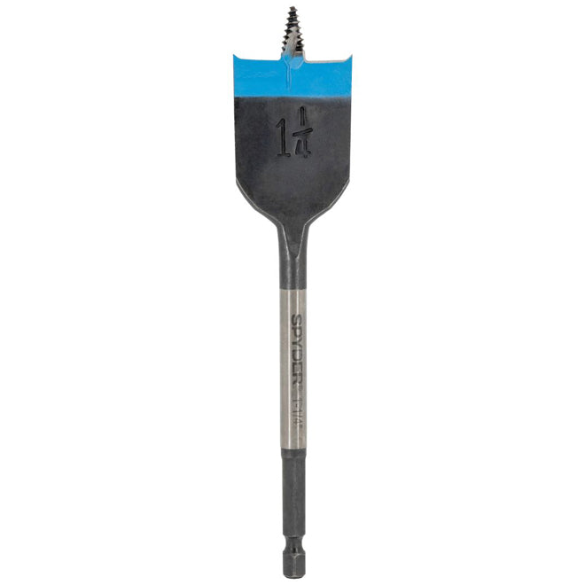 Spyder Stinger Woodboring Spade Bit - 1 Bit - High-Speed Steel - 1 1/4-in x 6-in - Each