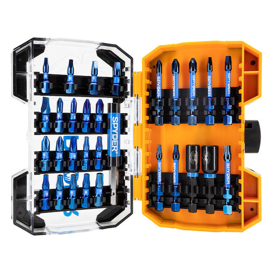 Spyder Mach-Blue Impact Bit Set 30 Pieces - Each