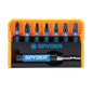 Spyder Mach-Blue Impact Driver Steel Bit Set - 1/4 x 1-in - 8 Pieces - Each