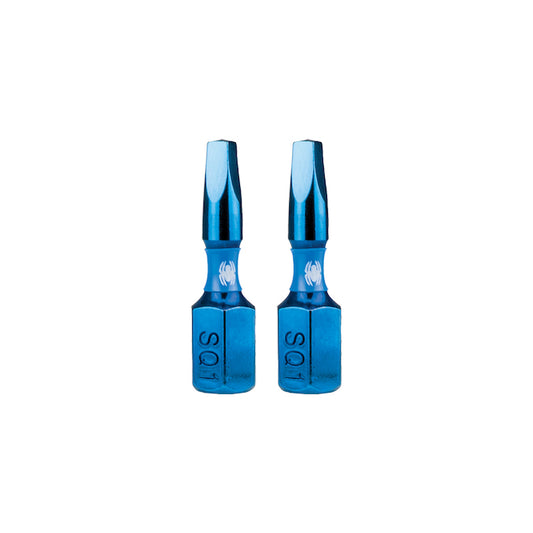 Spyder Mach-Blue Square #1 Steel Impact Driver Bit Kit - 1/4 x 1-in - 2/Kit - Each