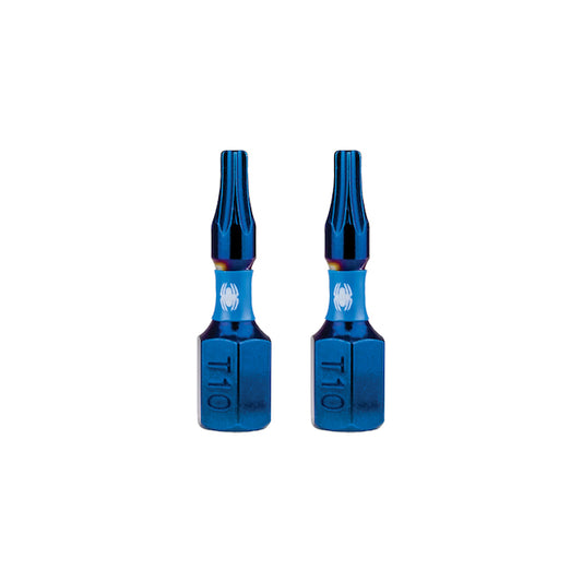 Spyder Mach-Blue Torx T10 Steel Impact Driver Bit Kit - 1/4 x 1-in - 2/Kit - Each