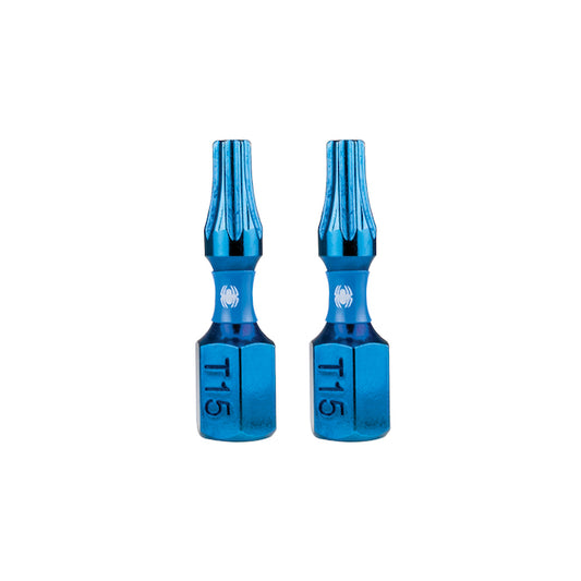 Spyder Mach-Blue Torx T15 Steel Impact Driver Bit Kit - 1/4 x 1-in - 2/Kit - Each