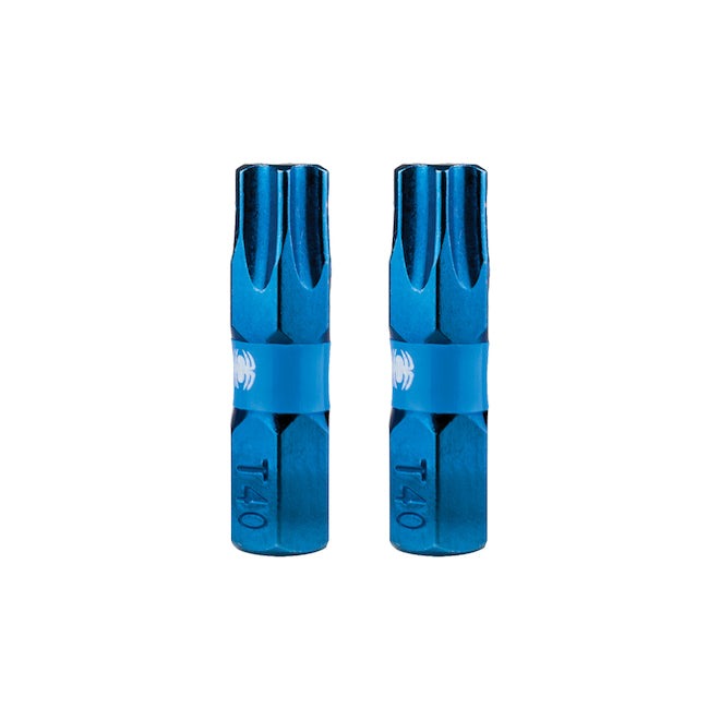 Spyder Mach-Blue Torx T40 Steel Impact Driver Bit Kit - 1/4 x 1-in - 2/Kit - Each