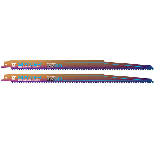 Universal Mach-Blue 2-Pack 12-in - 6 TPI Wood/Metal cutting Reciprocating Saw Blades - Each