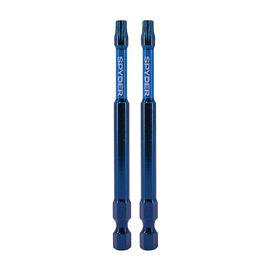 Spyder Mach-Blue 2-Piece - 1/4-in x 3 1/2-in - T25 - Impact Driver Bit Set - Each