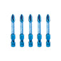 Spyder Mach-Blue PH2 1/4-in x 2-in Impact Driver Bits 5-Pack - Each