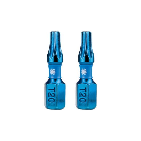 Spyder Mach-Blue Torx T20 Impact Driver Bit Set - 2 pieces- 1/4 x 1-in - Each