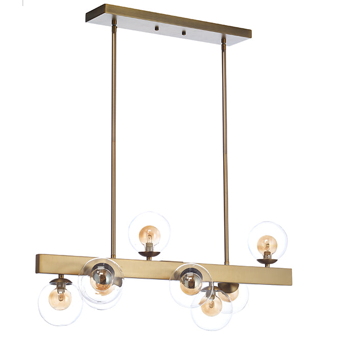 Brossa Nova 8-Light Pendant - Brushed Gold-