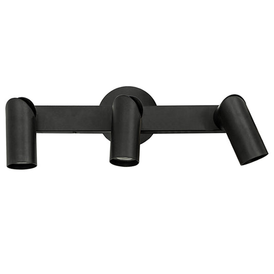 Lumirama Track Light 3-Light Fossil Black 17.5-in-