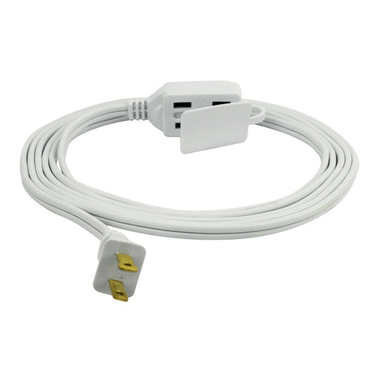 Utilitech Indoor SJT Extension Cord - 3 Outlets - 6-ft - 16/2 - White-Each
