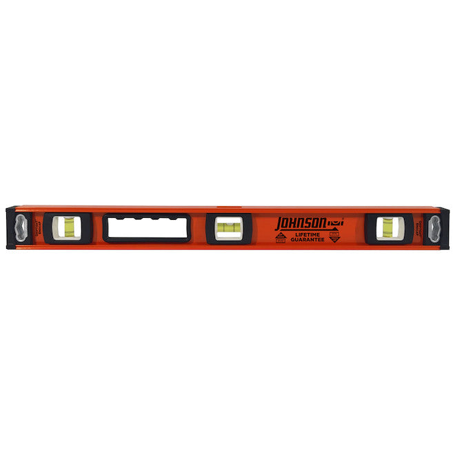 Johnson 24-in Orange Heavy Duty Aluminum I-Beam Level - Each