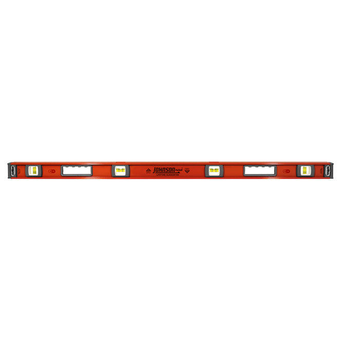 Johnson 48-in Aluminum Magnetic I-Beam Level - Orange - Each