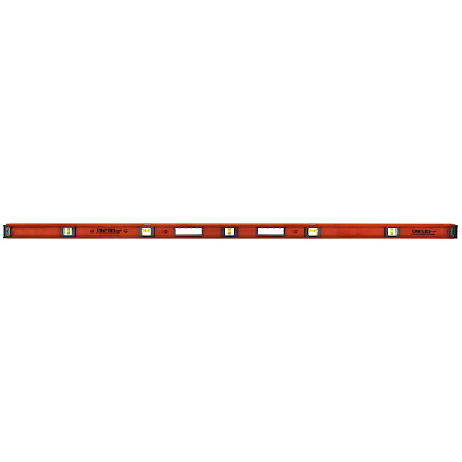 Johnson 78-in Aluminum Magnetic I-Beam Level - Orange - Each