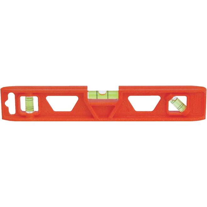 Johnson 9-in Structo-Cast Torpedo Level, Orange Plastic - Each