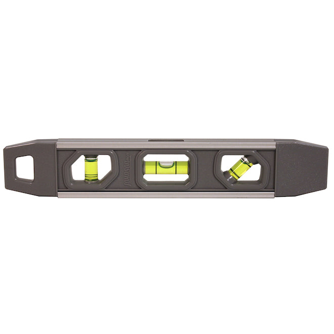 Johnson 9-in Aluminum Magnetic Torpedo Level - Grey - Each