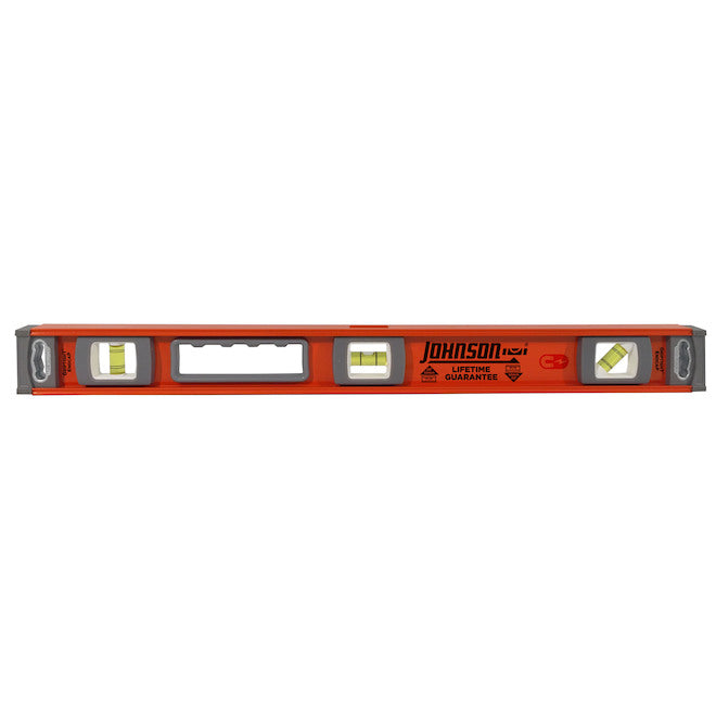 Johnson 24-in Aluminum Magnetic I-Beam Level - Orange - Each