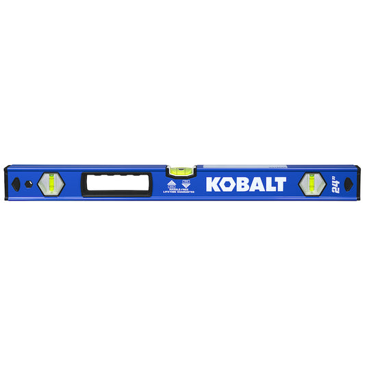 Kobalt 24-in Heavy Duty Aluminum Frame Level - Blue - Each