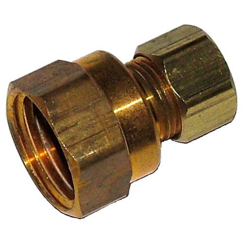 Master Plumber Female Reducing Adapter - Compression Fitting - Brass - 3/8-in dia x 1/2-in dia - Each