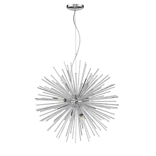 OVE Decors Magellan 6-Light 23.6-in Starburst Pendant Light - Chrome-