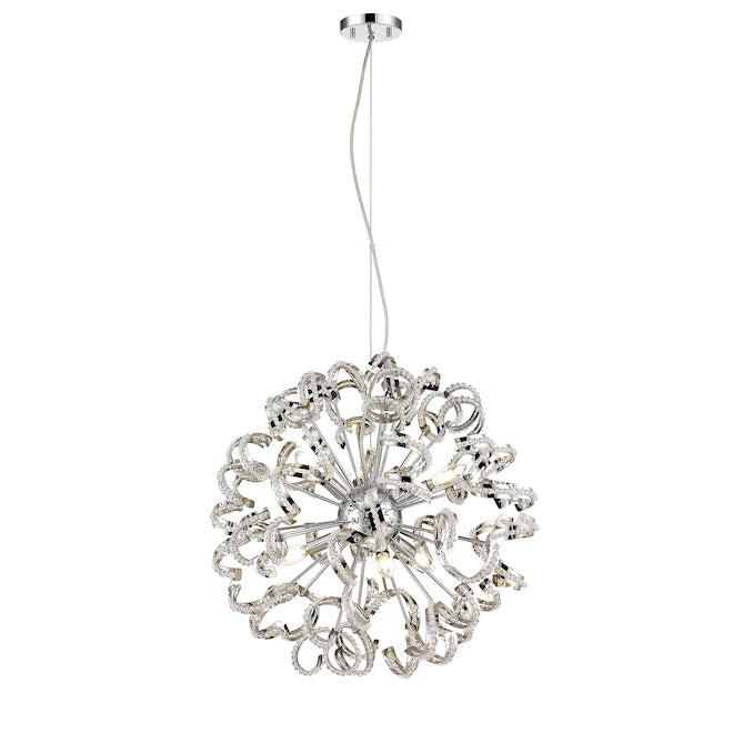 Ove Decors Soma 6-Light Pendant - 59-in x 21.6-in - Polished Chrome-