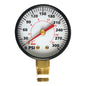 1/4" NPT Air Compressor Pressure Gauge - 0-300 PSI - Each