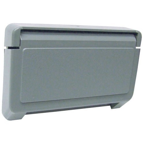Thomas & Betts Weatherproof Horizontal Mount GFCI Receptacle Box Cover Gray-