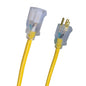 Woods 12/3 Extension Cord 25' Yellow-Each