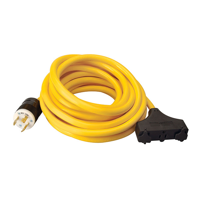 Woods 10/3 Extension Cord - 20 A - 14-AWG - 3-Outlet - 25'-Each