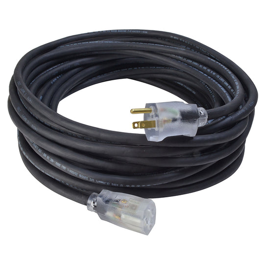 Outdoor Extension Cord - 12/3 40' - Black-Each