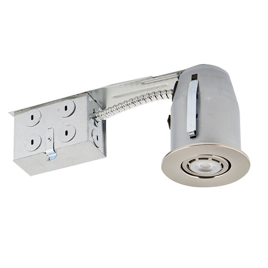 Luminous - Dimmable Recessed Lights -  GU10 LED 6W - 4/Pk - Satin Nickel-