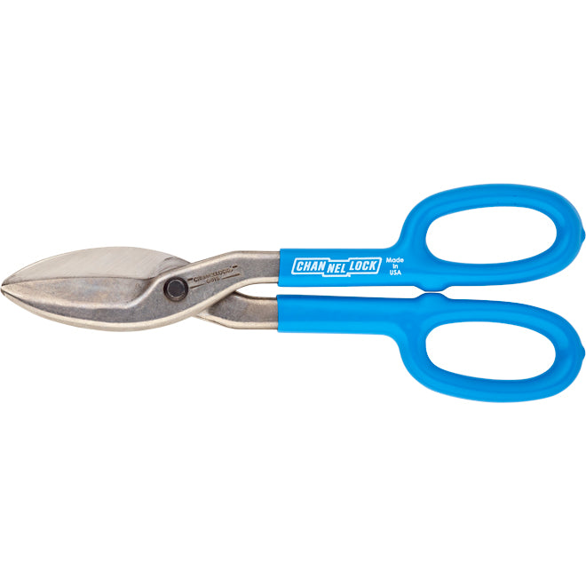 Channellock Snips - Straight Cut - 10-in - Blue - Each