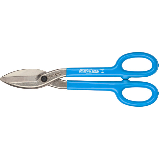 Channellcok Snips - Straight Cut - 12-in - Blue - Each