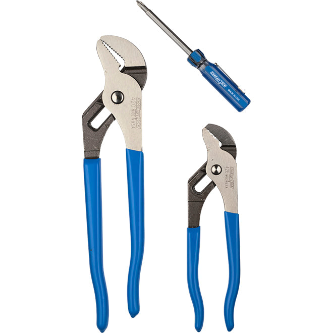 Channellock Tongue and Groove Pliers Set - Permalock Fastener - High Carbon Steel - Right Angle - Each