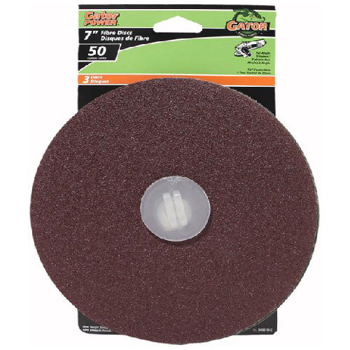 Sanding disk - 7" - Grit 50 - Pack of 3 - Pack